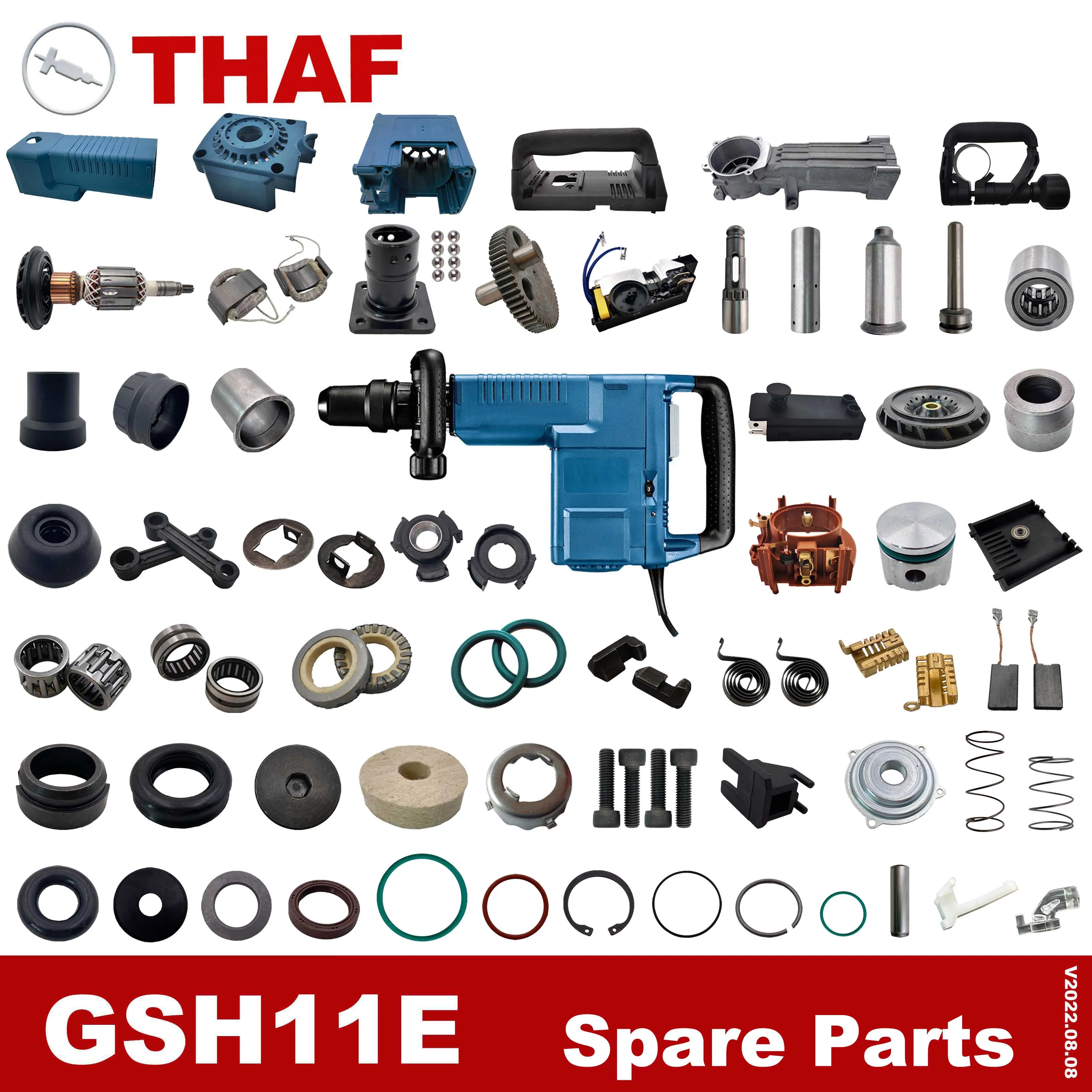 Запасные части для шатуна для отбойного молотка Bosch GSH11E GSH 11E C03 (art.: 3a36ff1fe2d) - 3a36ff1fe2d