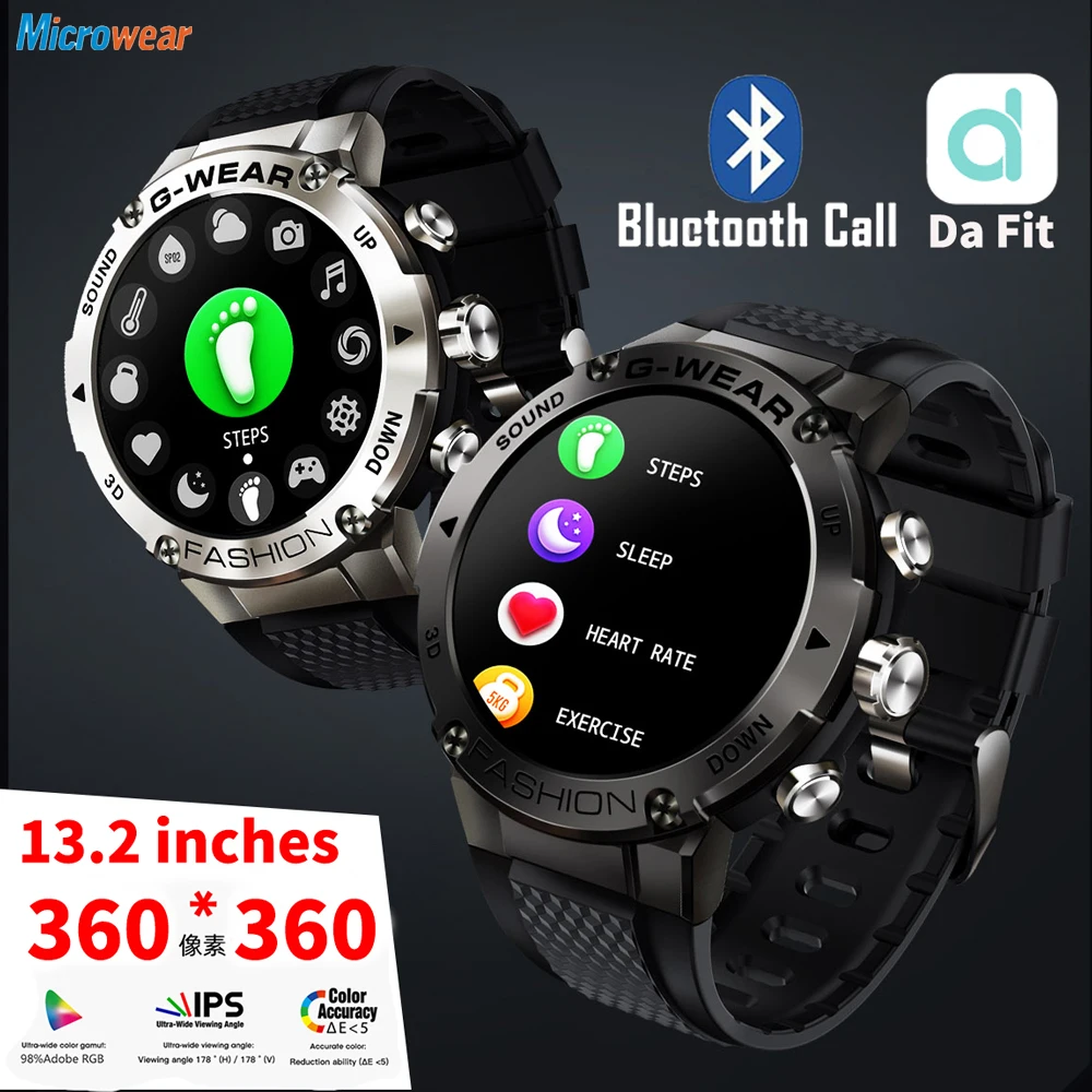 

2022 696 K28H Men Smart Watch BT Call 1.32 IPS 360*360 HD Screen Sports Smartwatch Fitness Tracker 380mAH Music Clock For Xiaomi