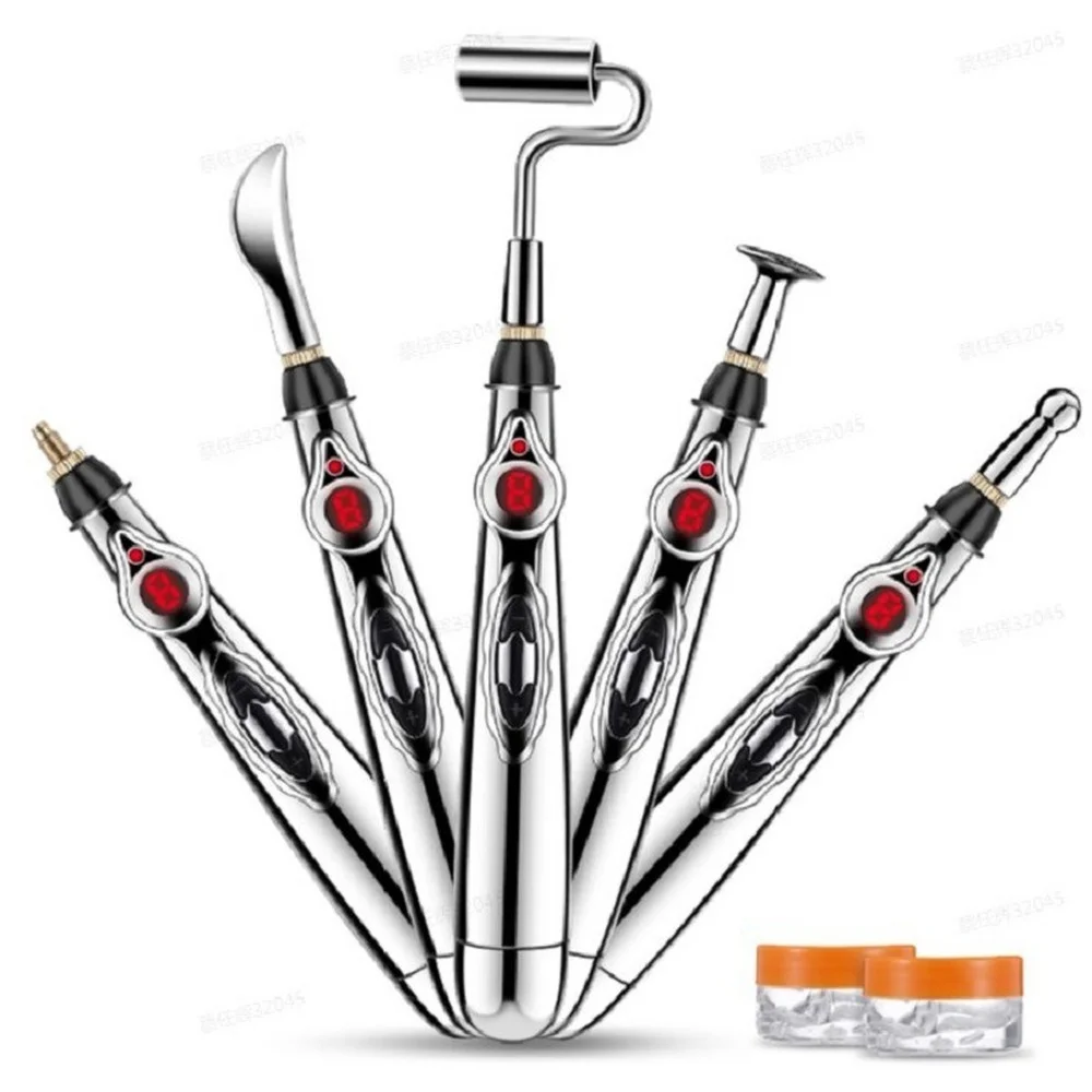 

Electric Acupuncture Pen Meridian Energy Pen Acupuncture Point Detector Face Massage Roller Facial Body Massage Tool Health Care