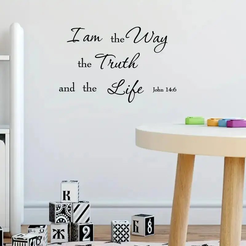 1 Шт. Самоклеящаяся Наклейка На Стену В Стиле Библии Съемная Декоративная Для