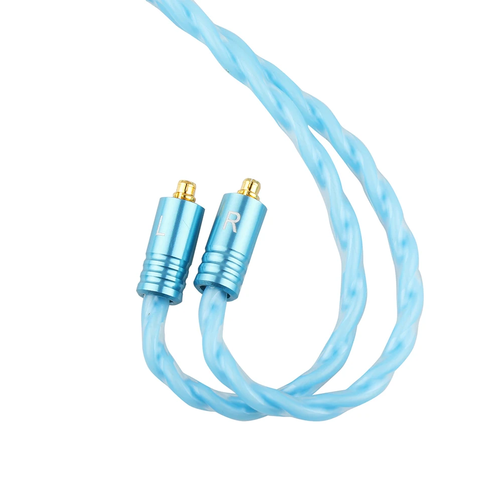 7HZ Bohea 28AWG OCC+Single Crystal Silver Updated Hifi Cable for Earphone In-Ear Monitor