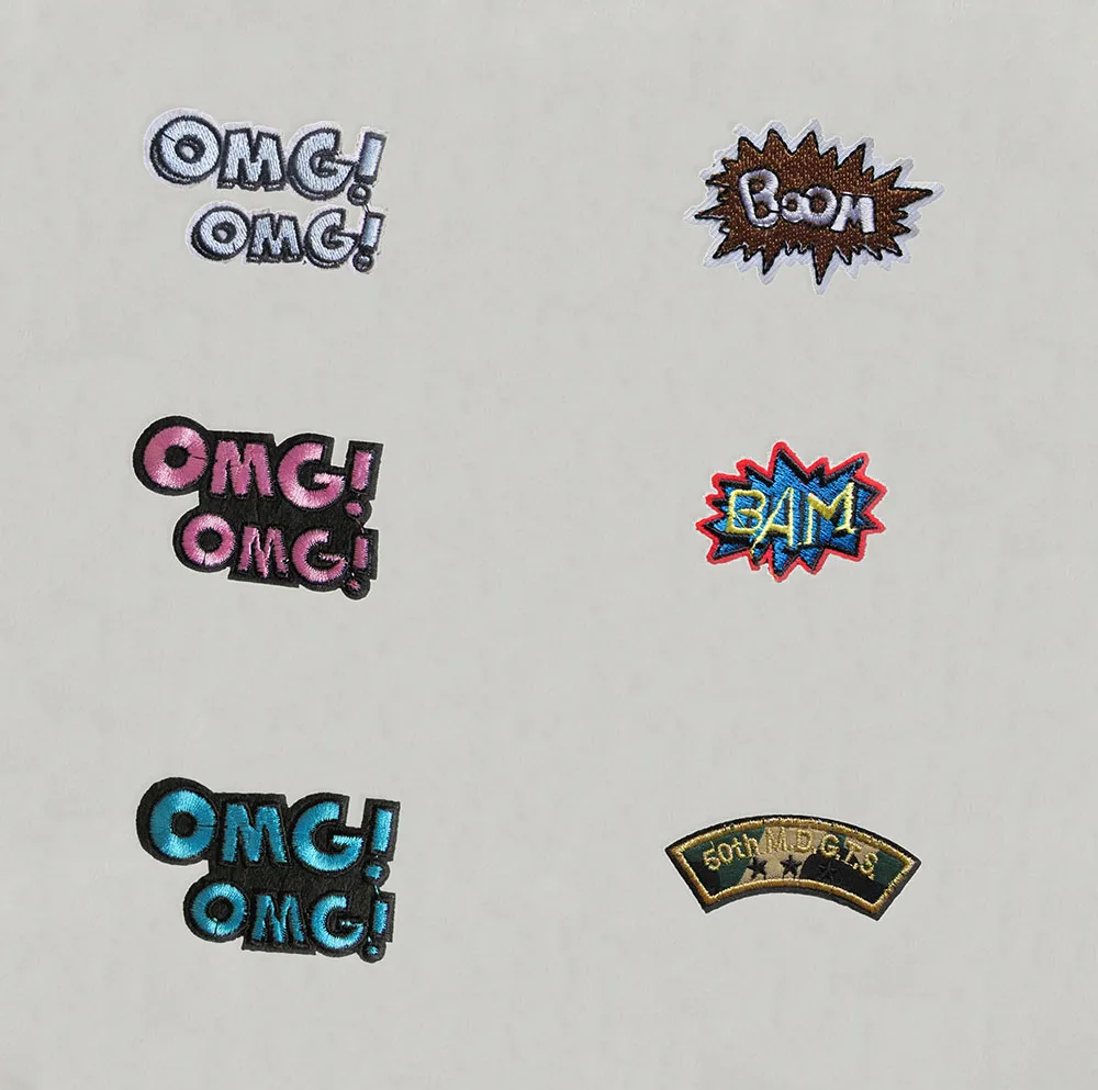 

Letters Kids Badges Sewable Iron Embroidery Jeans Jacket Patches DIY Clothing Craft Supplies Accessories Embroidery embroidered