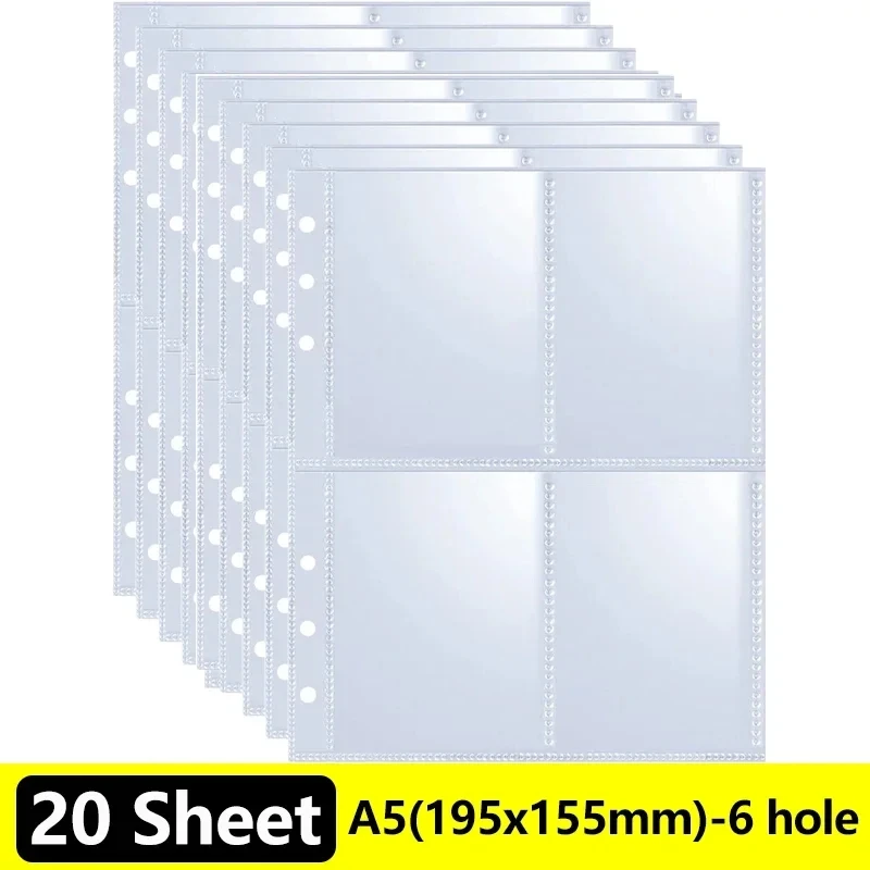 

Двусторонние рукава для фотоальбома А5, 4 слота, из ПП