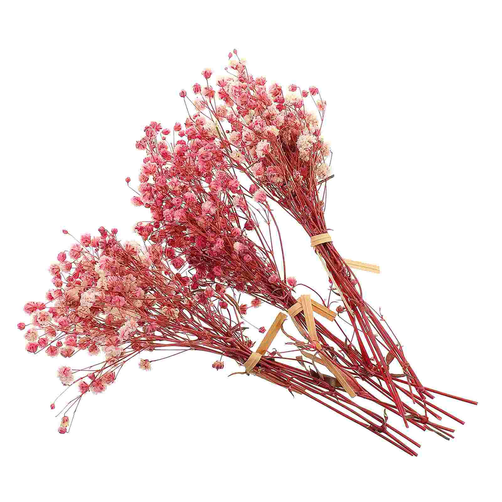 

3 Bunches Dried Bouquet Hand Decor Dried Babys Breath Desk Topper Dried Flower Bouquet Branch Dry Flowers Decoration
