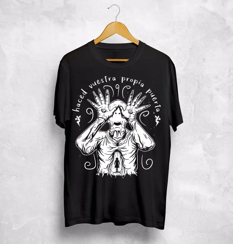 

Мужские футболки с рисунком бледный человек Лабиринт незабываемая футболка, черные футболки для мужчин, унисекс