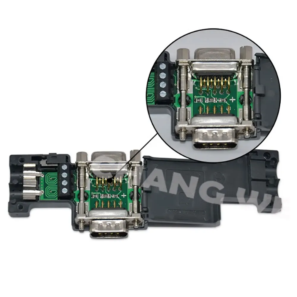 Промышленный разъем шины Dp совместимый с разъемом Siemens Profibus 485 вилка 6es7972-0ba12