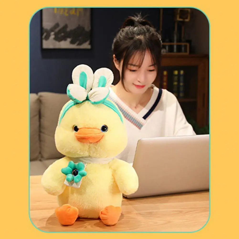 

Adorable Little Yellow Duck Stuffed Doll Sofa Cushion Duck Stuffed Doll Skin-touch Companion