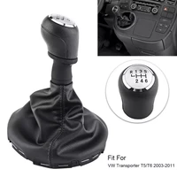 6 speed car gear shift knob gearstick gaiter boot kit for vw transporter t5 t6 2003 2011 car accessories