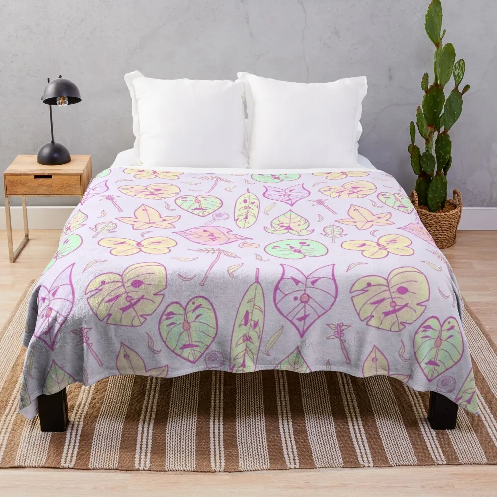 

Hestu's Friends (Pastel Purple Ver.) Throw Blanket Soft Bed Blankets Throw Blanket Fur Blankets For Baby Furry Blankets