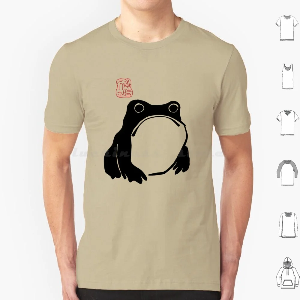 Футболка с принтом лягушки лягушка забавная японская эстетика матсумото хоцзи