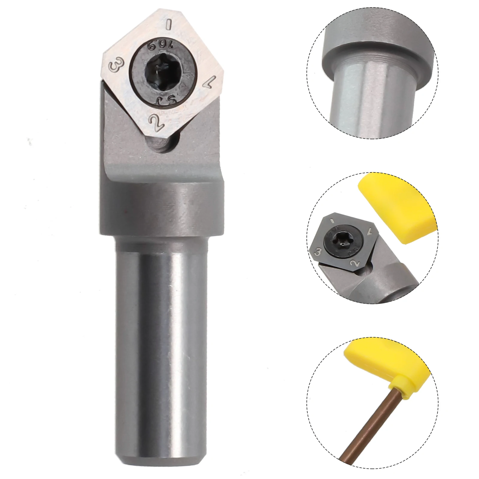 

12mm Shank Router Bit Insert-Style V Type CNC Router Bits Planing Bit Face End Milling Cutter Woodworking Tools