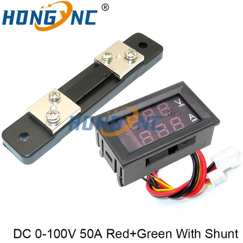 Цифровой вольтметр-амперметр DC 0-100V 50A  NoEnName_Null