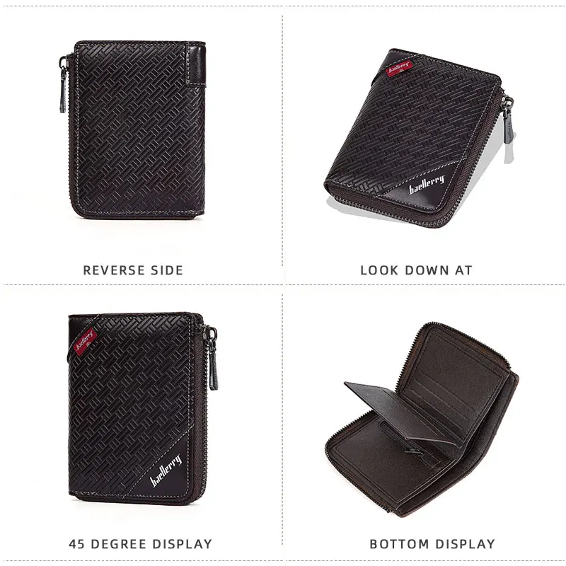 Baellerry новые короткие мужские кошельки RFID большая емкость карман для монет на