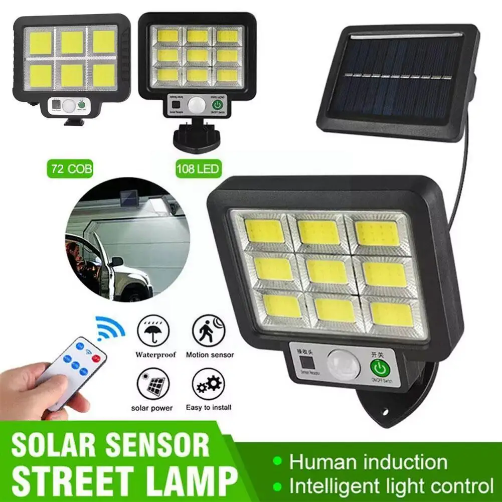 

LED Solar Split Wall Lamp 3 Mode Waterproof Motion Split Sensor Garden Light Lamp Sensor Courtyard Light Type Lawn Garden K5H3