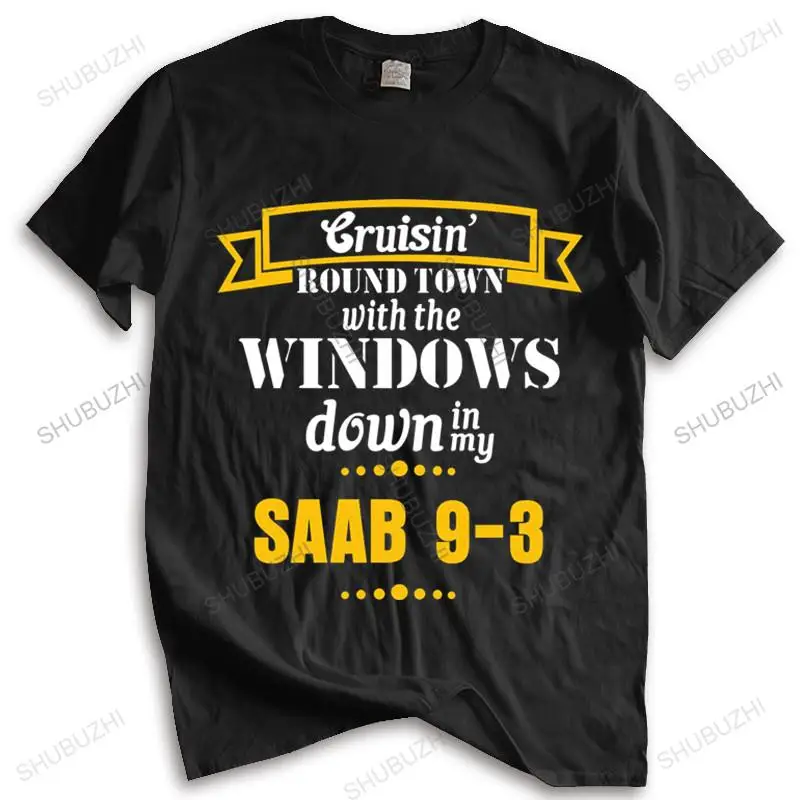 

Hot sale men brand t shirt summer cotton tshirt Men T shirt Saab 9-3 Cruisin Round Town T shirt drop shipping