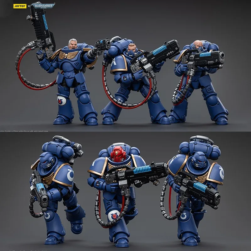 JOYTOY Warhammer 40k Фигурка Ультрамарин Hellblasters Sergeant Ulaxes Brother Paxor 1/18 Аниме Военная Модель