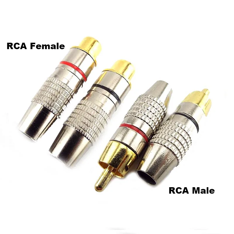 

Balck + Red RCA Male to Female Video Adapter Connector RCA Female to Cabling Jack Plug Convertor for Coaxial Cable