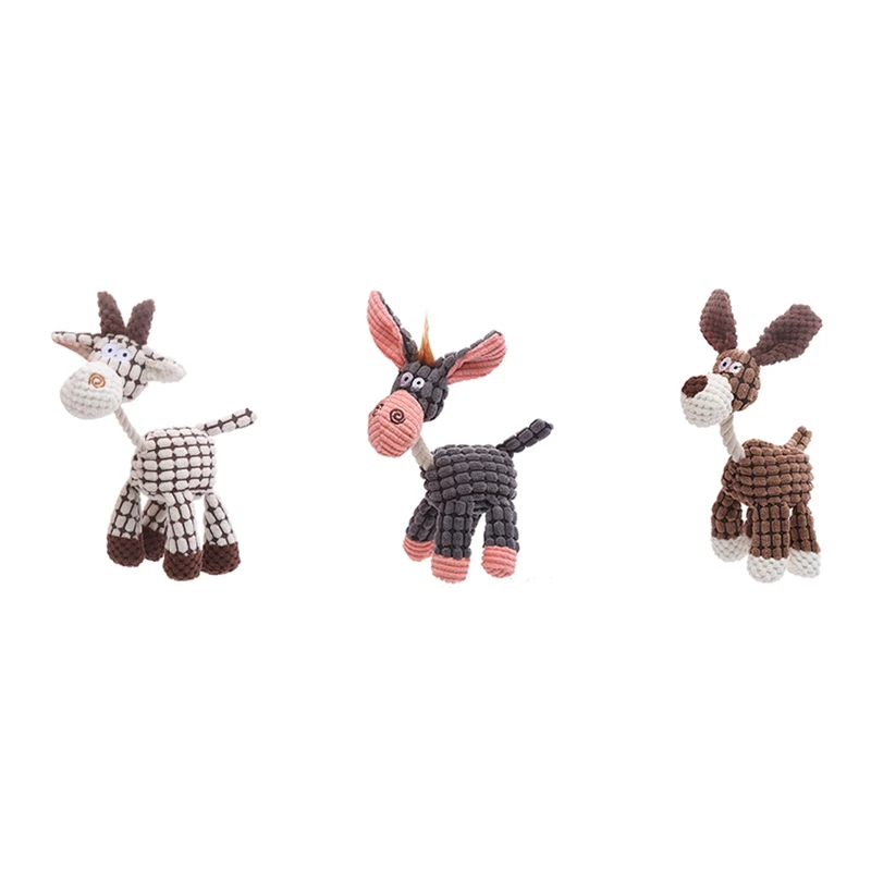 Игрушки для собак иммортный пищалка плюшевая игрушка агрессивных жевательных