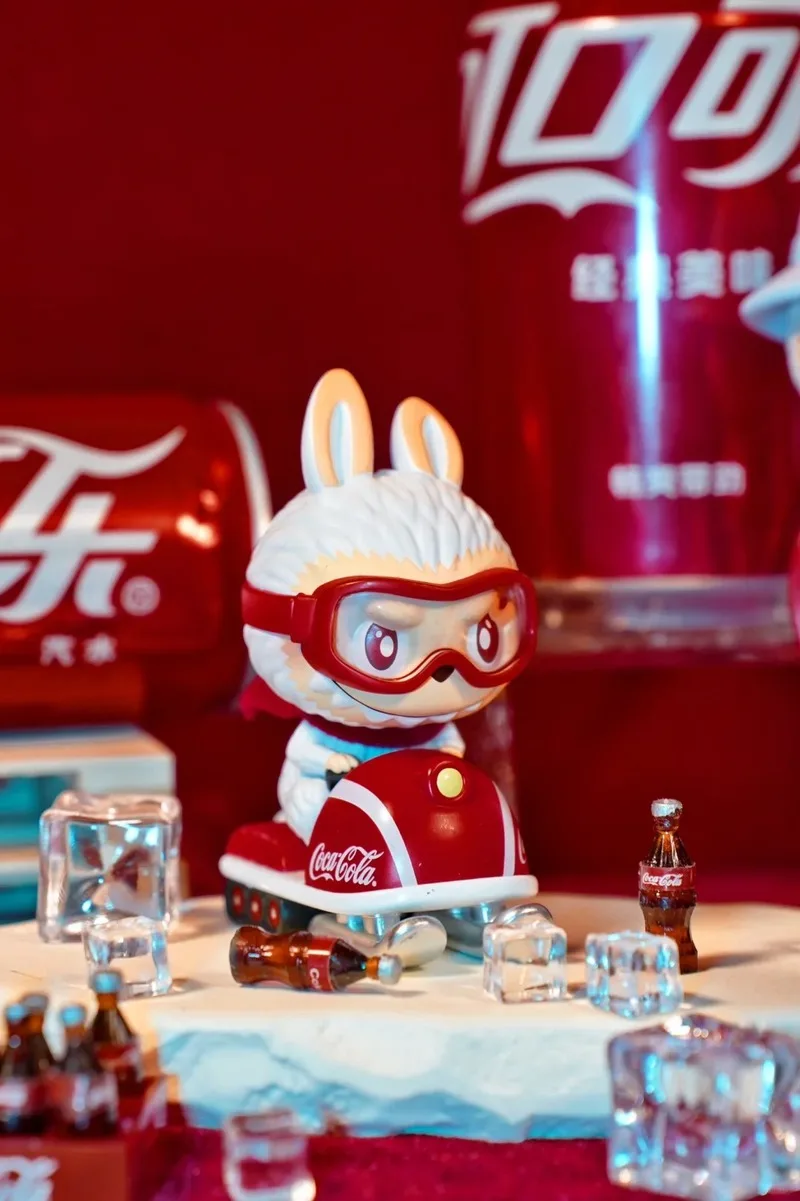 Popmart Labubu Рождественская кока-кола совместимая серия слепая коробка торцевая