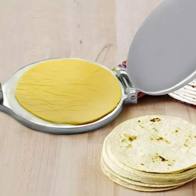

Aluminium Mold Home Kitchen Restaurant Bakeware Tool Dining Press With Handle Foldable Tortilla Maker Easy Clean Mexico Supplies