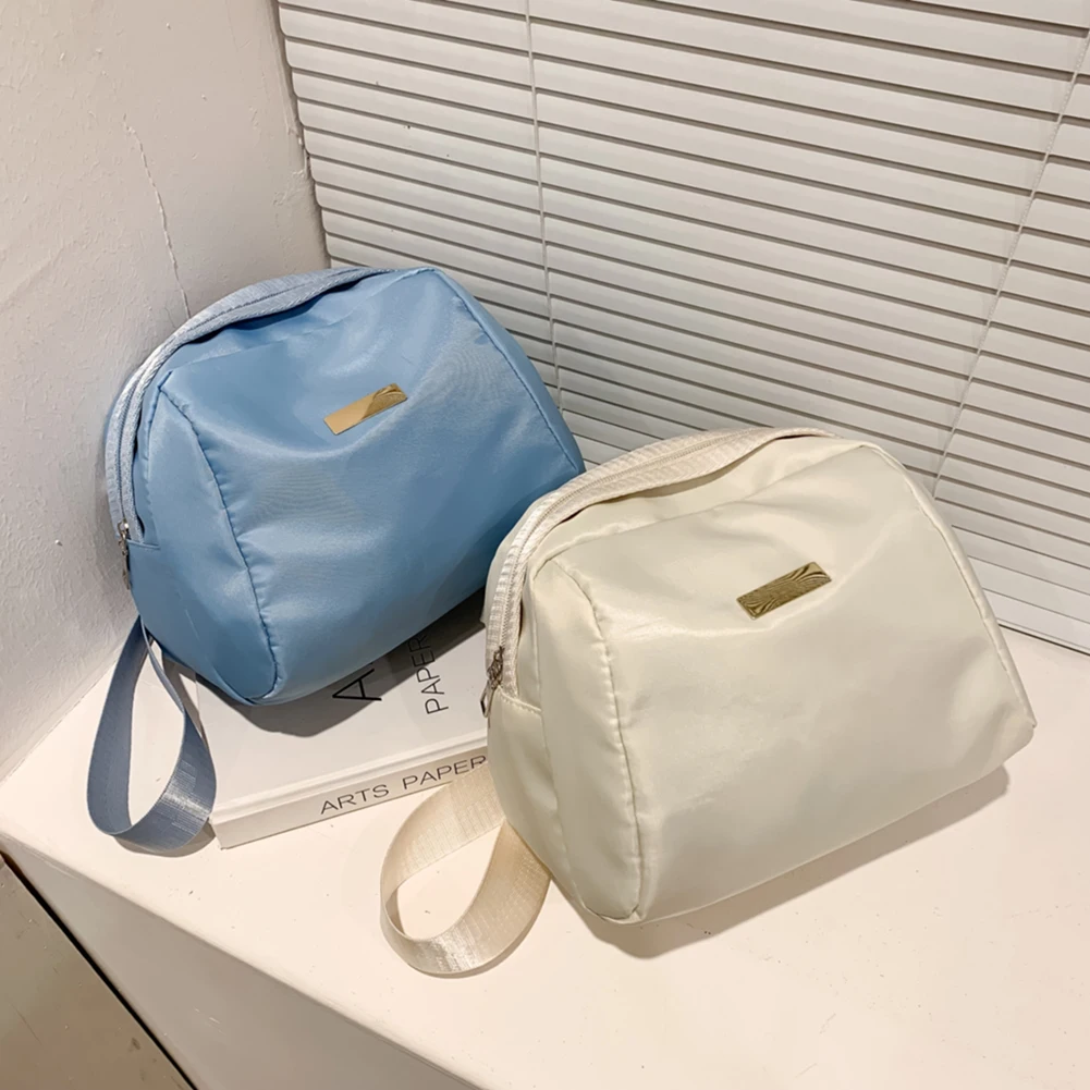 

Однотонная нагрудная сумка для женщин, Вместительная дорожная Сумочка через плечо, Женский поясной кошелек с полумесяцем, забавные повседн...