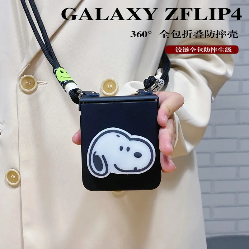 Мультяшный милый держатель-подставка с собакой кросс-боди длинный шнурок