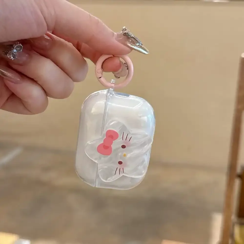 Защитный чехол для наушников с милым мультяшным аниме-ролем Hello Kitty AirPods 1 2 3 4 Pro 2rd