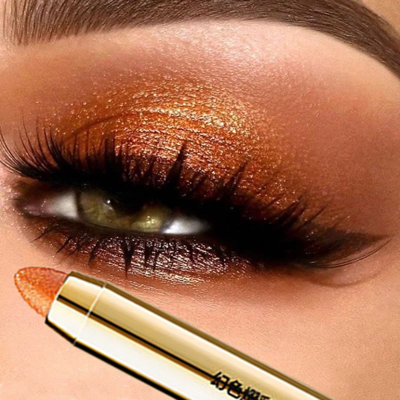 

6 Colors Eyeshadow Stick Double Head Waterproof Non Smudging Matte Glitter Brightening Silkworm Shadow Highlighter Pen Makeup