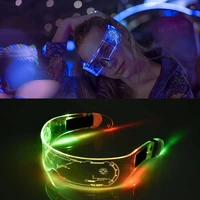 cyber punk luminous led glasses light up glasses led colorful rave costume party decor dj sunglasses bar ktv christmas birthday