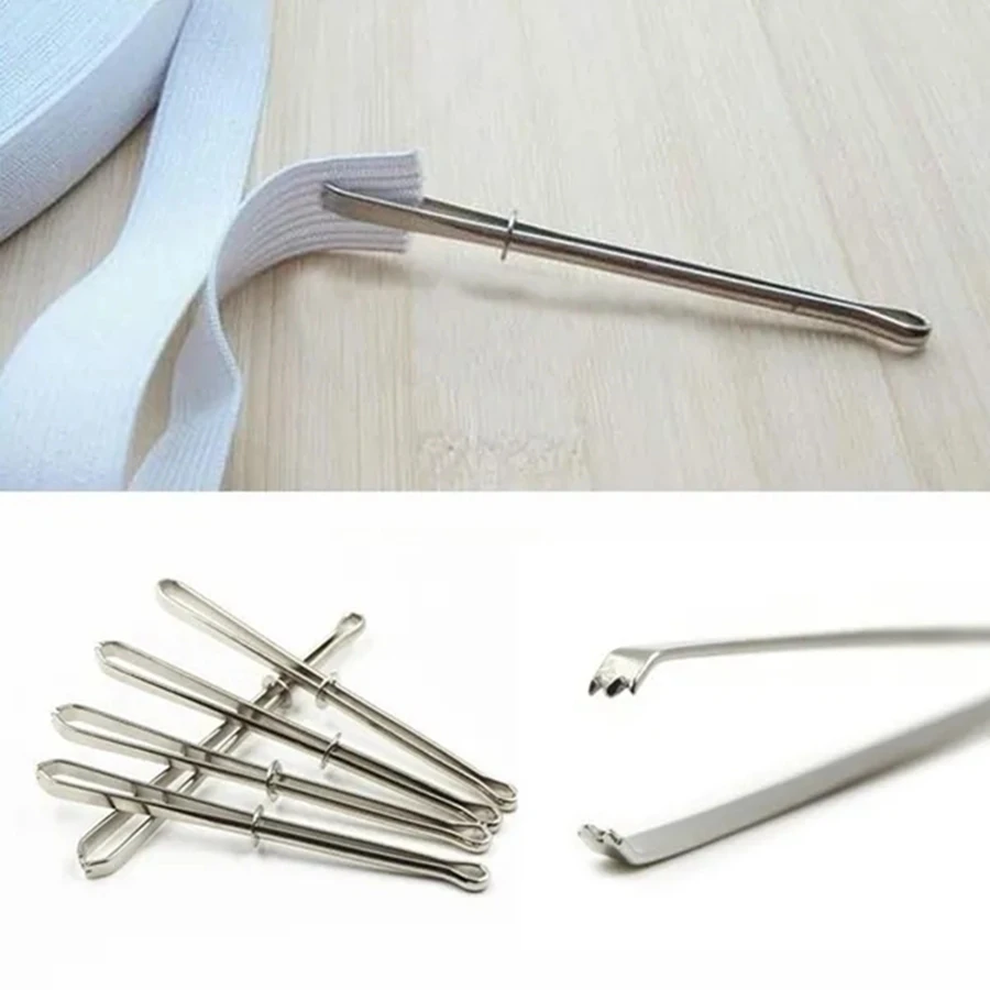 

4/8Pcs Sewing Accessories for Sewing Machines for Elastics DIY Tool Elastic Cord Rope Threader Clip Self-Locking Tweezer Used