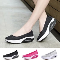 sneakers women walking shoes air cushion increasing height casual shoes thick bottom wear resistant shake footwears