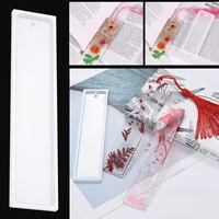 rectangle bookmark mould making epoxy resin jewelry diy craft silicone transparent mold