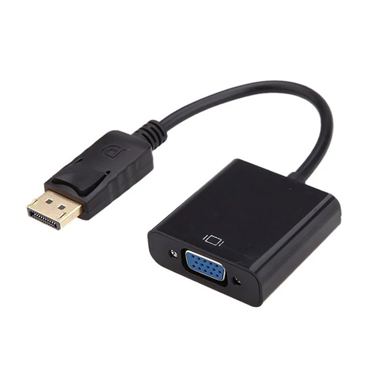 

1080P HDMI Display Port DP to VGA Adapter Cable Male to Female Converter for PC Computer Laptop HDTV Monitor Projector Displayer