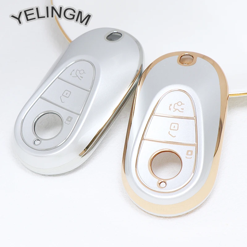 Новинка ТПУ автомобильный брелок без ключа для Mercedes Benz C S Class W206 W223 S350 C260 C300 S400 S450