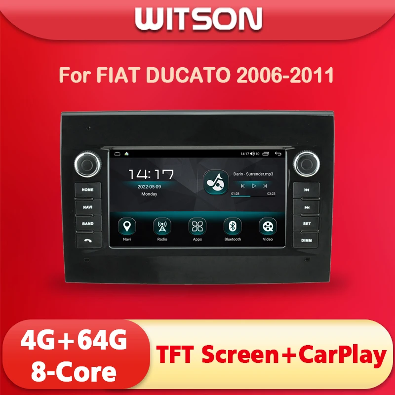 Car Audio Android Auto 2Din 7'' Screen Multimedia For FIAT DUCATO 2006-2011 DSP 8 Core CarPlay Video Mp3 Multimedia GPS Map WIFI