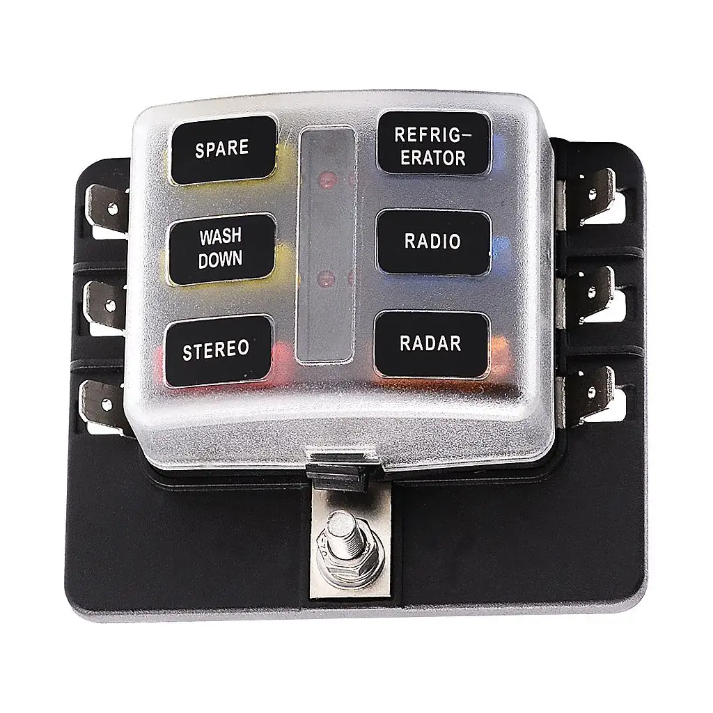 Блок держателя предохранителя постоянного тока 12 В 24 32 с 10 8 6-позиционными