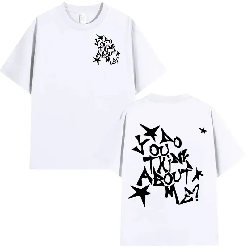 Рэпер NSQK AOOU THNK ABOUT ME 2025 новая футболка с принтом альбома мужская и женская модная в