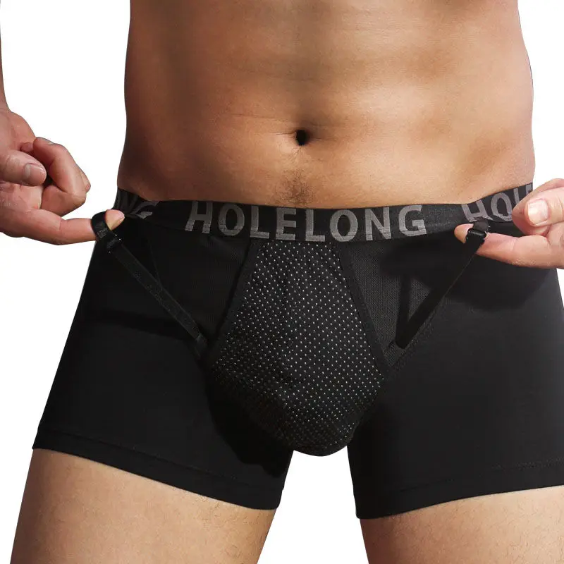 Men's scrotal support belt functional underwear spermatic vein testicle lifting bullet scrotal drag separation quadrangle pants