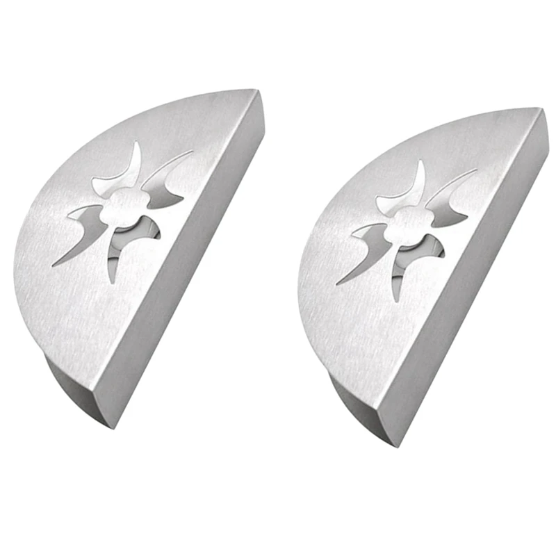 

2X Paper Towel Holder Stainless Steel Napkin Holder Fanshaped Organizer Container Home Party Dining Table Decoration
