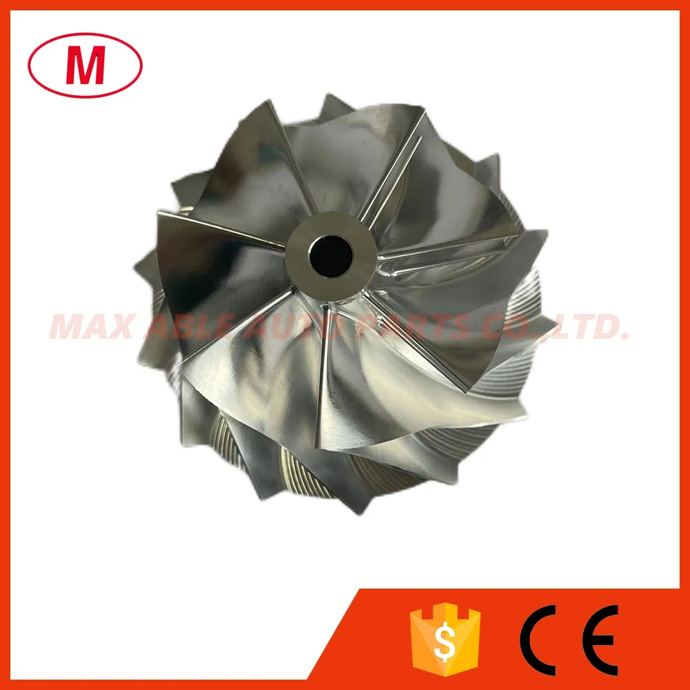 RHF5HB 54.06/71.40 мм 7 + лезвий колесо компрессора с турбонаддувом/алюминий 2618/фрезерный