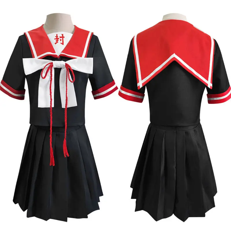 

Костюм для косплея Ханако-кун юги Амана из аниме «Загадка», костюм для косплея, Черная форма в стиле «Лолита JK», Женский костюм на Хэллоуин