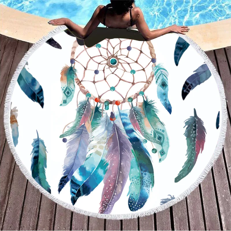 Microfiber Fringe Adult Bath Towel Swimming Yoga Picnic Mat Home Textile