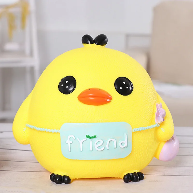 

Chicken Doll Kids Birthday Gifts Money Saving Boxes Coin Money Box Piggy Bank Children Toys Home Decor Cute Cartoon Saving Bank