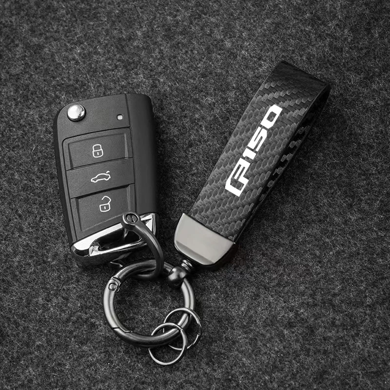 Keychain Carbon Fiber Car Zinc Alloy Keyrings Luxury for Ford F 150 F150 10 11 12 13 14 2021 2020 2019 2018 2017 Accessories