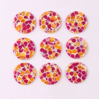 10pcs 30x30mm round colorful charms pendant for hoop earrings necklace keychain luxury resin diy jewelry making accessories