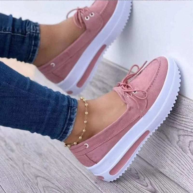 

Large Size Shoes Woman Sneakers Summer New Style Fashion Omen Platform Casual Shoes Wedge Ladies Flats Loafers Zapatillas Mujer