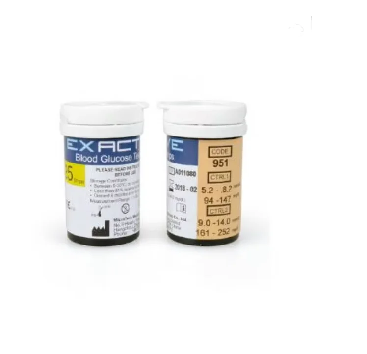 Фото Тест-полоски EXACTIVE для измерения уровня глюкозы в крови, 50 шт. + 50 ланцетов, только для глюкометра EXACTIVE Vital. №2
