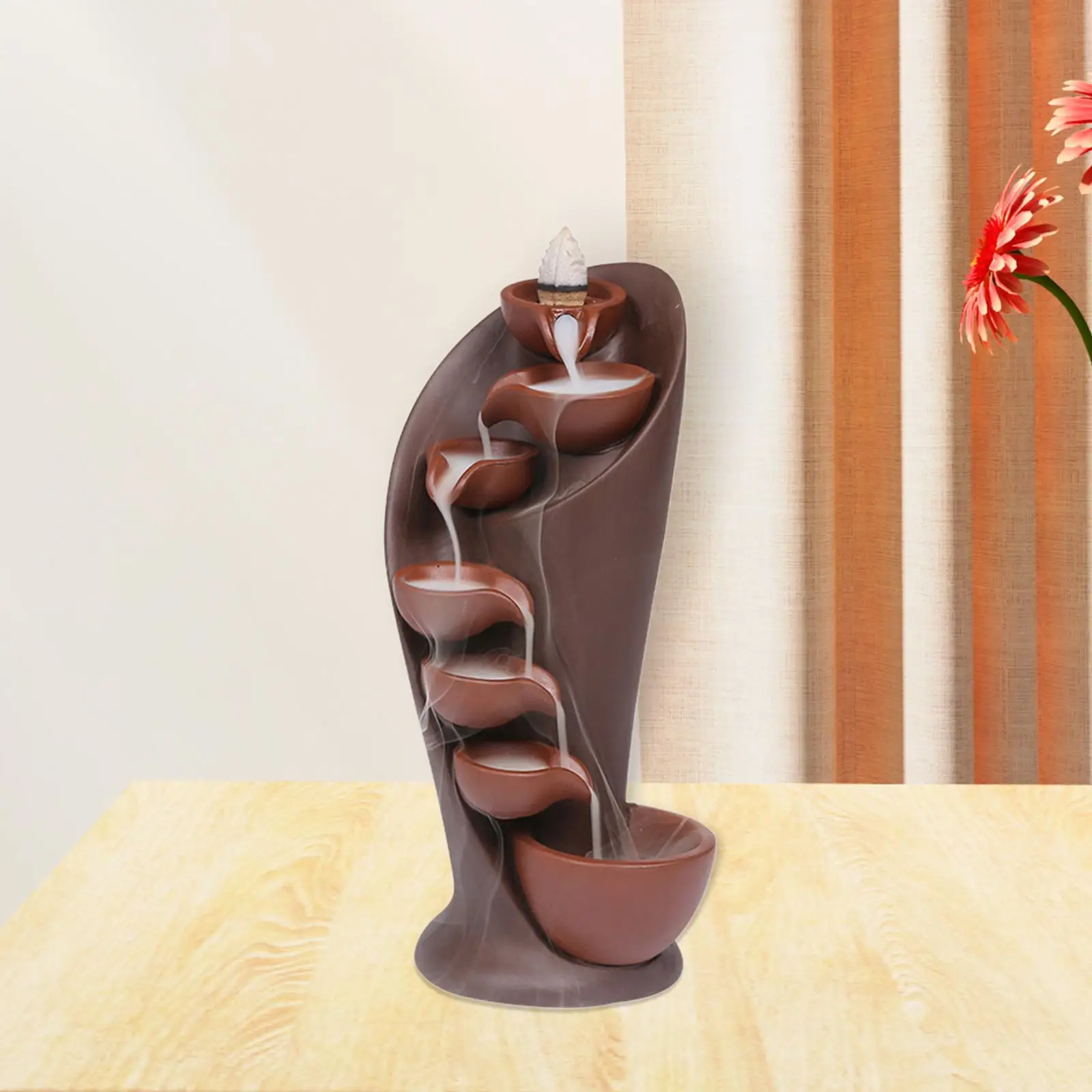 

Керамическая Настольная горелка с обратным потоком для домашнего декора, подарок для кафе