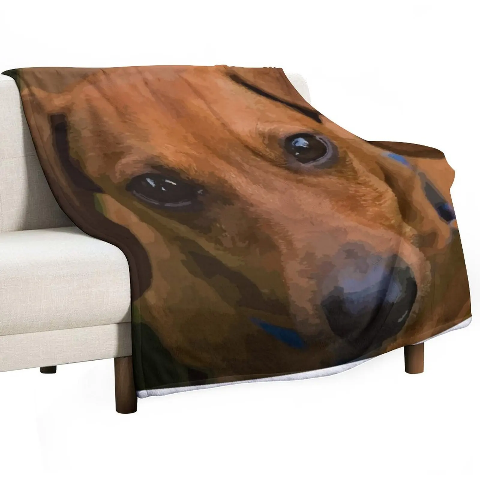 Зимнее одеяло для диванов кремового цвета