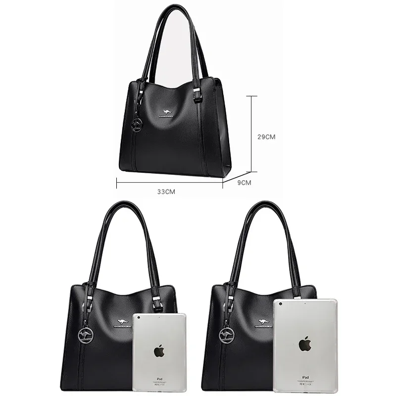 Роскошная повседневная женская сумка-тоут из высококачественной кожи женские